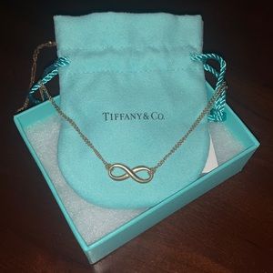 Tiffany gold infinity necklace